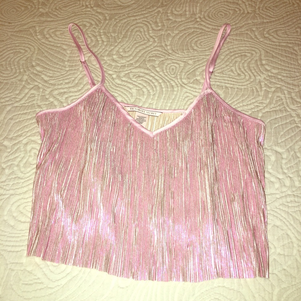 Supercute pink glam Victoria’s Secret tank top, S, NWOT
